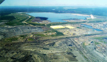 Syncrude's Mildred Lake operation handles froth cleaning, treatment and bitumen upgrading.