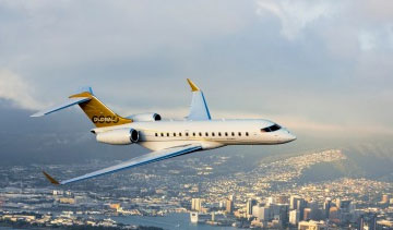 The Bombardier Global 6000 business jet is well suited to defence applications. PHOTO: Bombardier