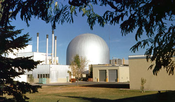 An example of a fast-neutron reactor, the sodium-cooled EBR-II. PHOTO Argonne National Laboratory