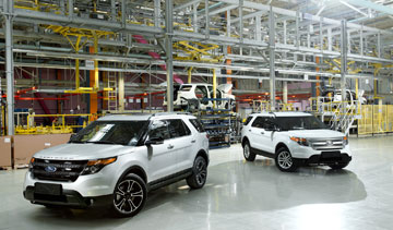 Ford says a portion of its Explorer production has been moved to the Elabuga Assembly Plant in Russia to meet growing global demand for SUVs. PHOTO Ford