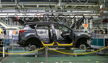 Toyota RAV4 assembly at Toyota Manufacturing Canada Inc. in Woodstock, Ont. PHOTO Toyota