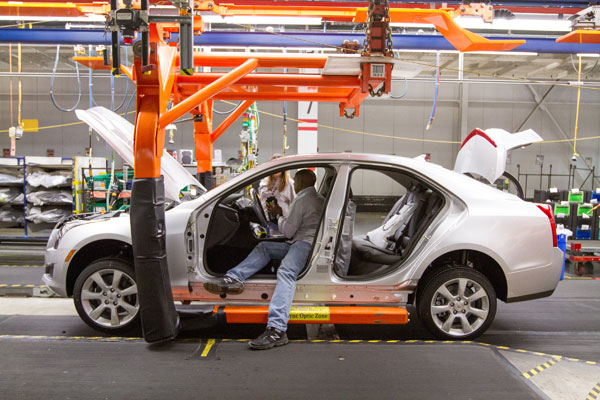 The Cadillac ATS and CTS models are built at GM's Lansing Grand River plant in Lansing, Mich. PHOTO GM