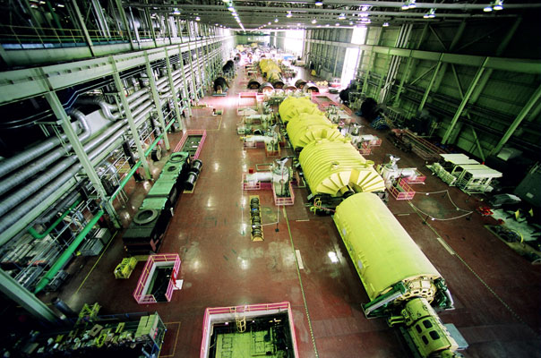 The 'A' turbine hall at Bruce nuclear in Tiverton, Ont. PHOTO Bruce Power
