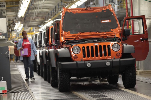 Fiat Chrysler Automobiles is considering shifting production of the Jeep Wrangler out of Toledo, Ohio. PHOTO FCA