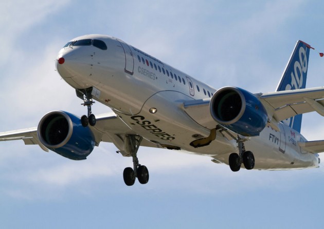 Bombardier's CSeries update gave the company a boost in trading Thursday, sending shares up nearly 7 per cent. PHOTO Bombardier