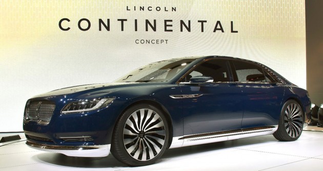This concept version of the newest Lincoln Continental luxury sedan was unveiled at the New York International Auto Show 2015. PHOTO: Sam VarnHagen