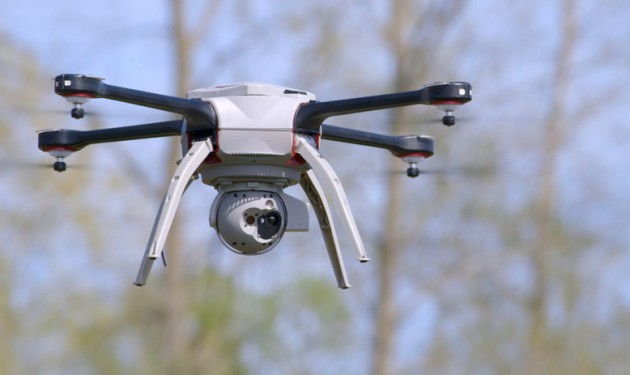 York Regional Police have been using their Aeryon Skyranger as a security measure to ensure venues are clear before fans attend events. PHOTO: Aeryon Labs