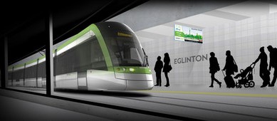 Artist rendering of Toronto's Eglinton Crosstown, one of the major ongoing Ontario infrastructure projects. PHOTO: CNW Group/Canadian Council for Public-Private Partnerships