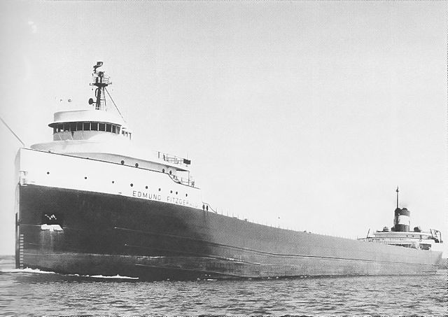 The Edmund Fitzgerald went down with all hands in Lake Superior Nov. 10, 1975. PHOTO: United States Army Corps of Engineers, via Wikimedia Commons