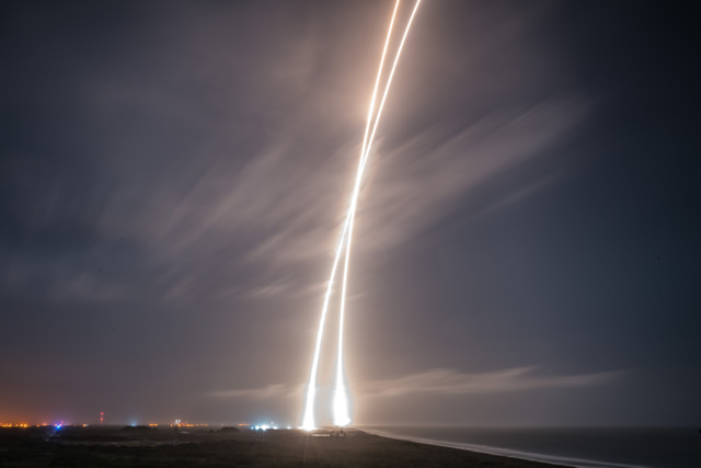 SpaceX's Falcon 9 rocket blasted off from Cape Canaveral Air Force Station, Florida. PHOTO: SpaceX