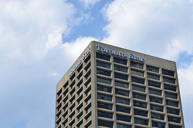 The Toronto Star will stop the presses later this year. PHOTO: Raysonho, via Wikimedia Commons