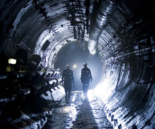 Tunnels at Cameco's Cigar Lake operation. The company plans to produce 16 million tonnes of uranium at the mine throughout 2016. PHOTO: Cameco