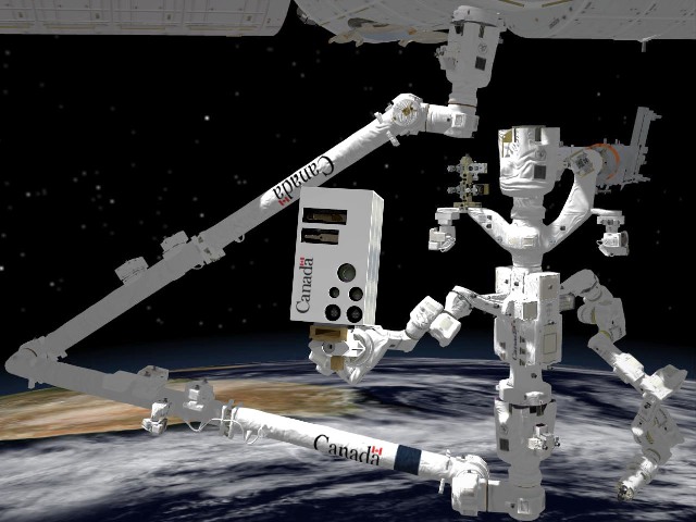 The new vision system will be mounted onto Dextre, the system that inspects the externoal components of the ISS. PHOTO: Government of Canada