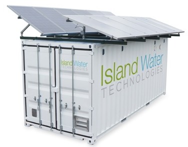 Island Water Technologies' solar-powered wastewater treatment system. PHOTO IWT