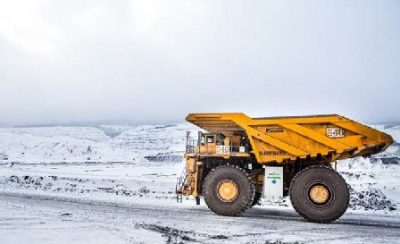 Canadian mining firms have been working on a variety of emissions-reducing initiatives in recent years, including an LNG-fulled truck pilot project launched by Teck last year. PHOTO: Teck Resources Ltd. 