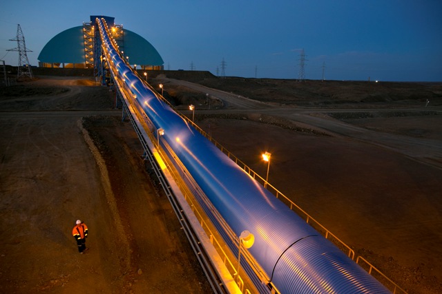 The Oyu Tolgoi gold and copper mine in Mongolia has been delayed for years due to political tension. PHOTO: Rio Tinto