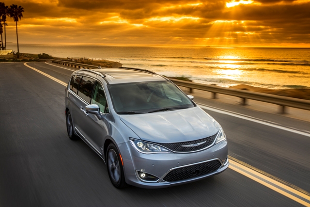 The redesigned 2017 Chrysler Pacifica minivan, which premiered at the Canadian Auto Show Feb. 12, will be rigged up with self-driving technology and put to work in Google's autonomous fleet. PHOTO: FCA