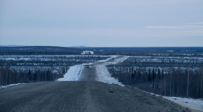 When complete, the road will 120-kilometre all-weather highway will provide a land connection to the northern town of Tuktoyatuk. PHOTO: Government of Northwest Territories