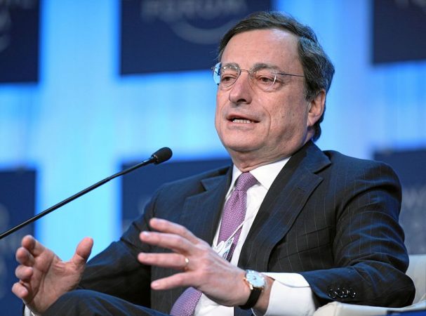 Mario Draghi, president of  European Central Bank. PHOTO: World Economic Forum/ Monika Flueckiger