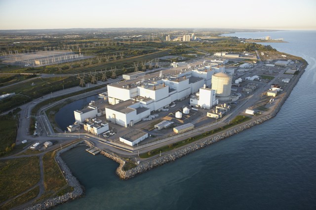 Aerial view of the Darlington Nuclear generation station. PHOTO: Ontario Power Generation