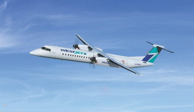 With the conversion of the order option, WestJet expects to operate 45 Q400s by 2018. PHOTO: Bombarider