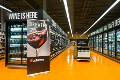 Wine has followed beer and cider onto grocery store shelves as Ontario steps up effort to liberalize alcohol sales. PHOTO: Loblaw